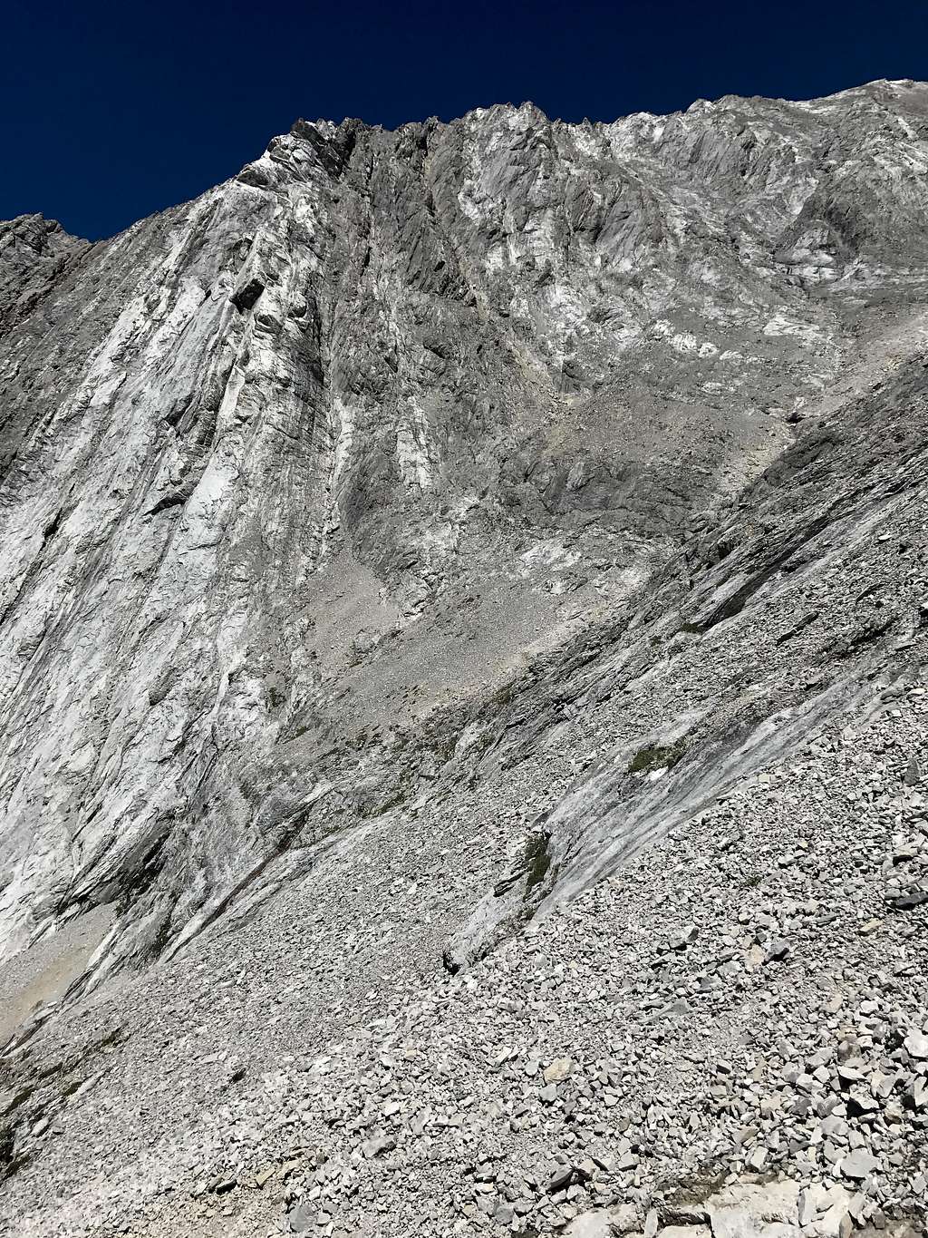 View to ascent gully