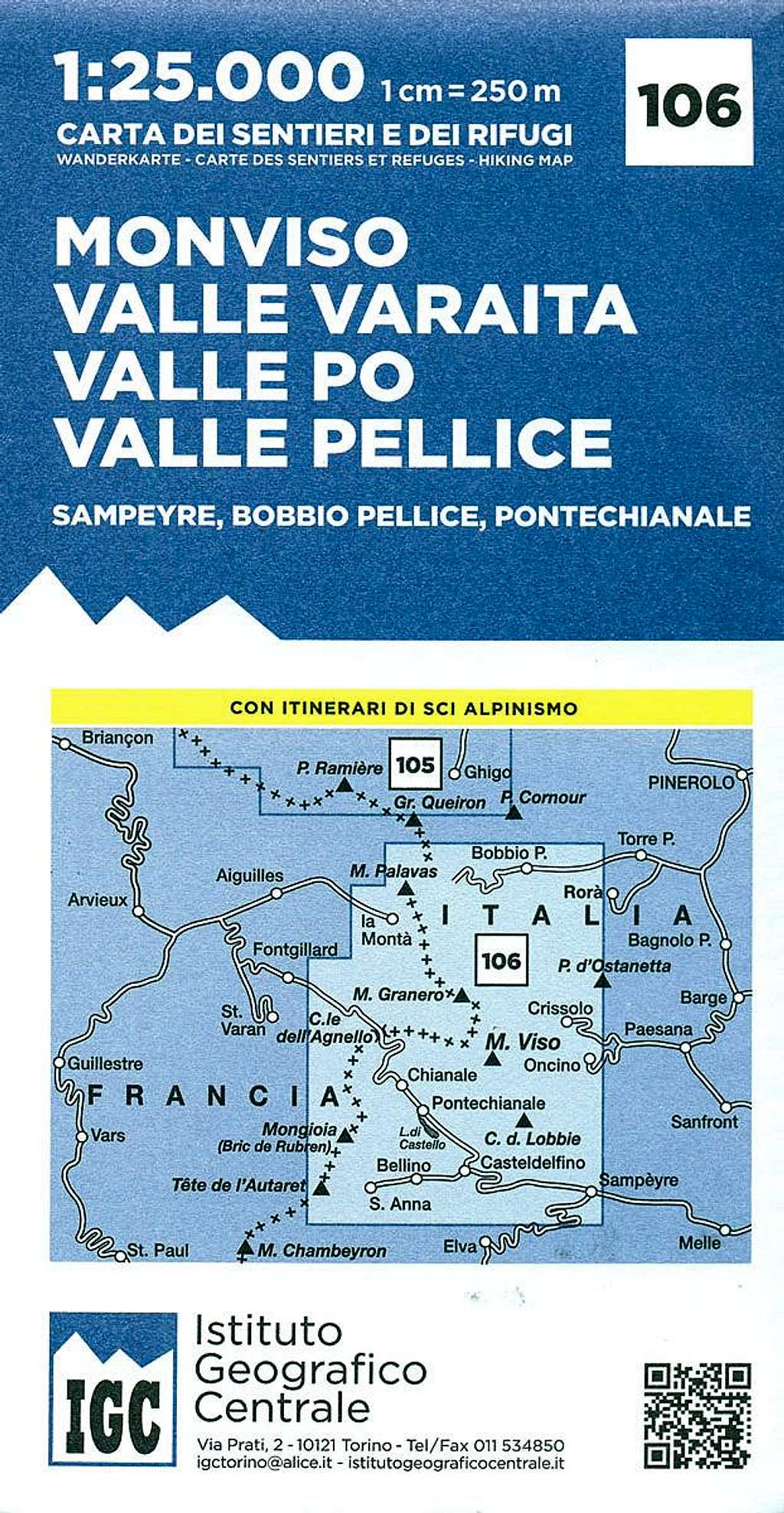 Monviso Valle Varaita-Po-Pellice IGC  map