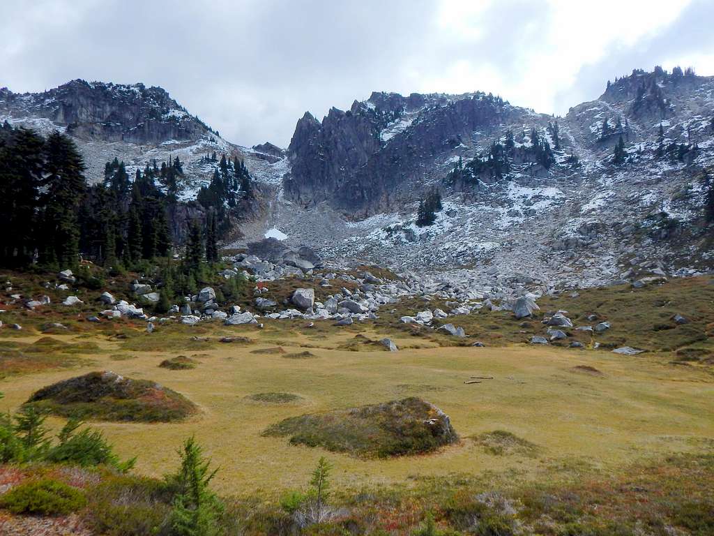 Meadow in second basin on way to Point 7140