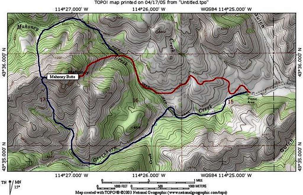  Red : East Colouir Route-2.7...