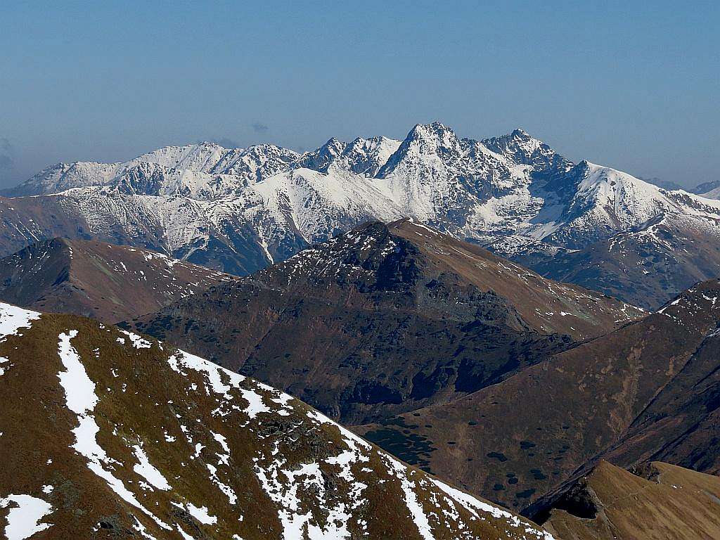 High Tatras from Western Tatras