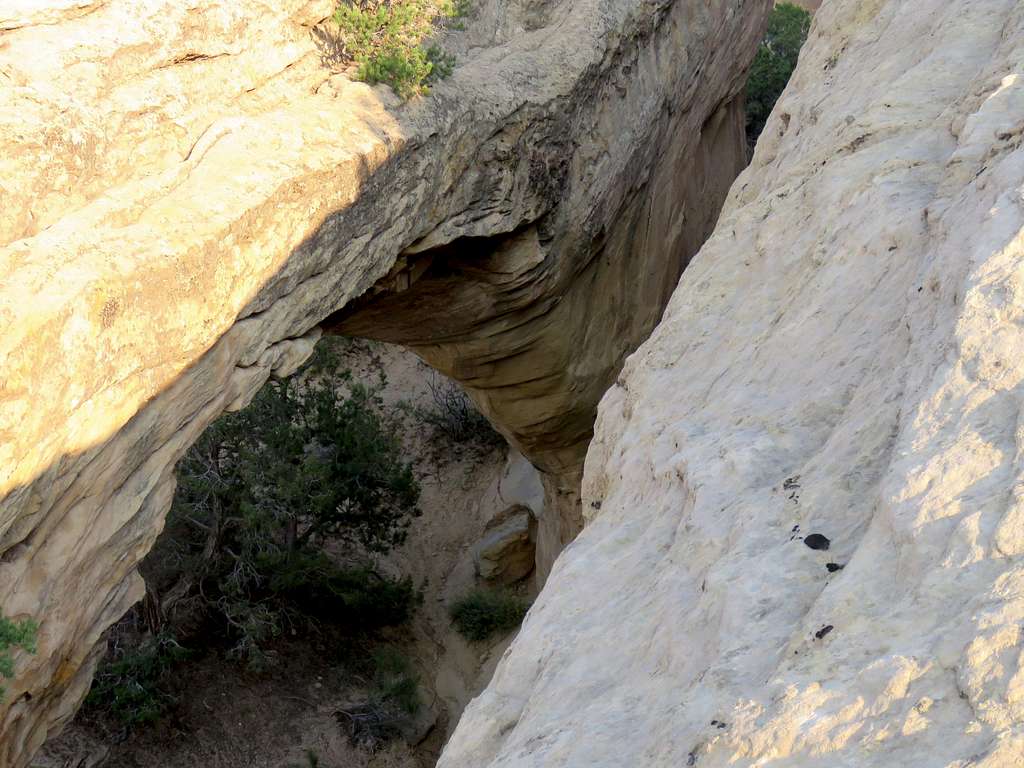 Looking down at Moonshine Arch