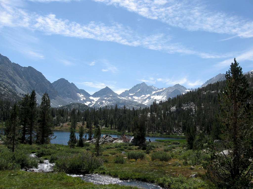 High Sierra Peaks Above Marsh Lake
