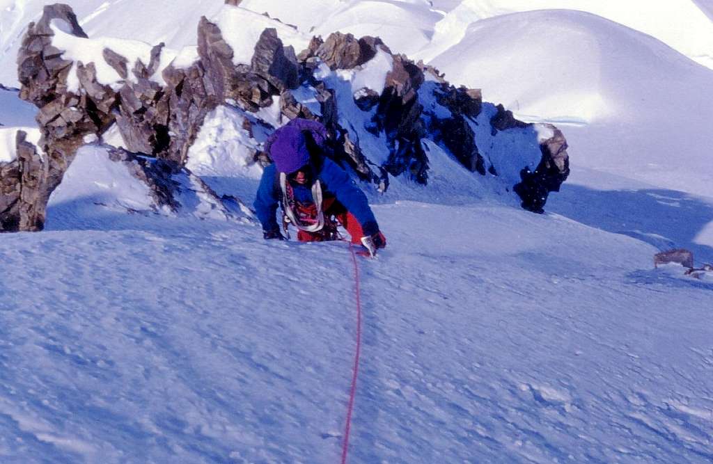Ice slope on Cerro Ñato, Patagonia