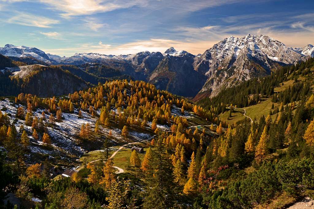 Larch paradise in the Berchtesgaden Alps