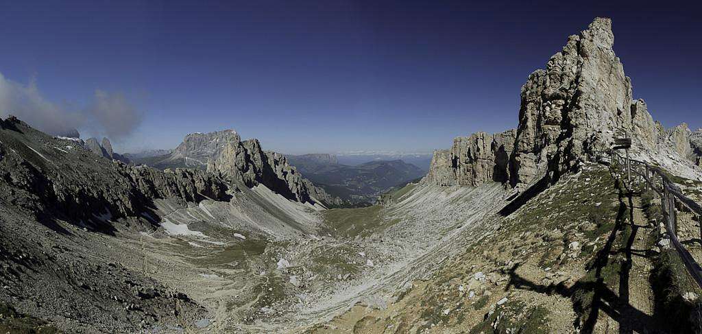 Val Chedul seen from Crespeinajoch