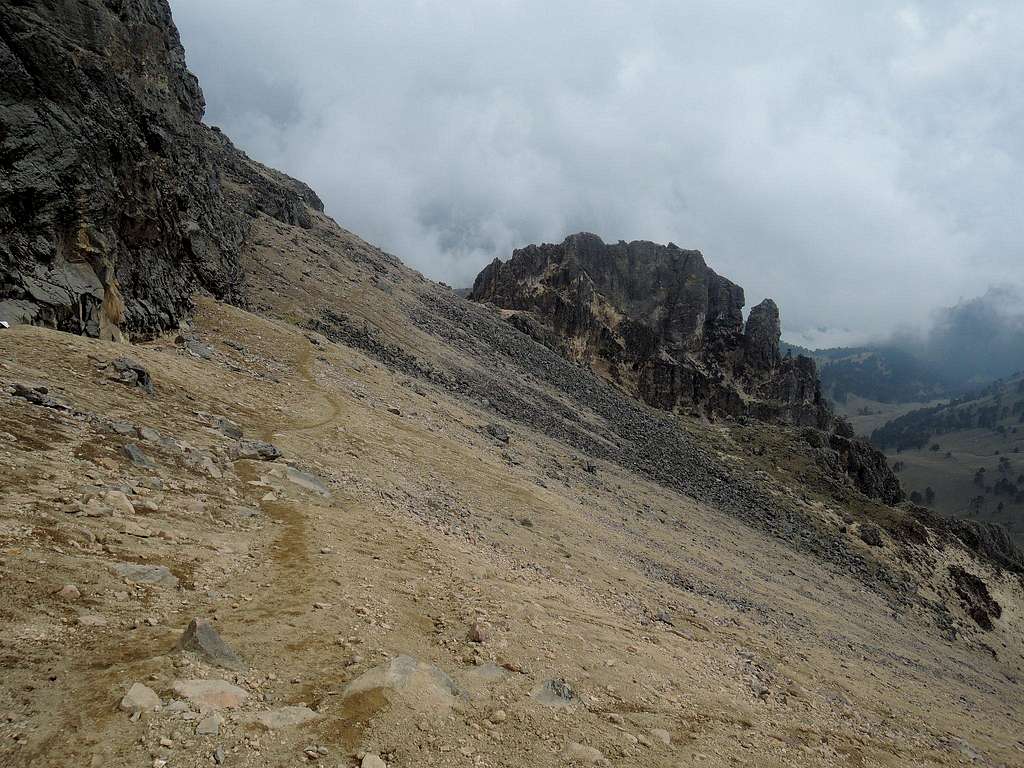 Traverse between col 2 and 3