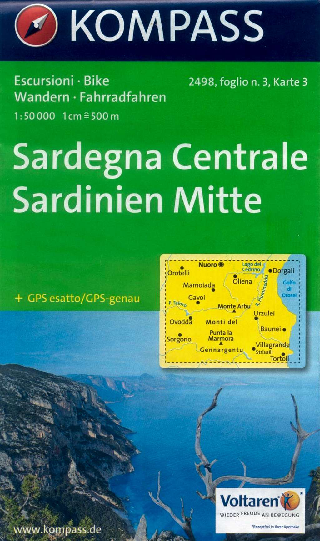 Sardinia Kompass map
