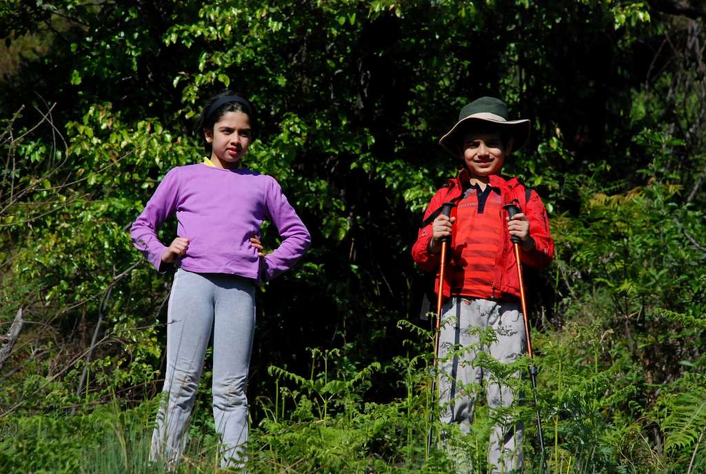 Shubhra and Yuvaan, ready to go to Camp 2