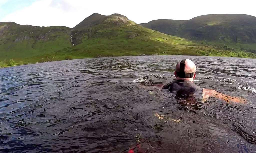 Swimming in Loch Affric