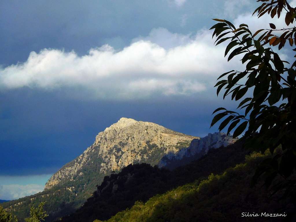 Dramatic sky over Foresta di Montes