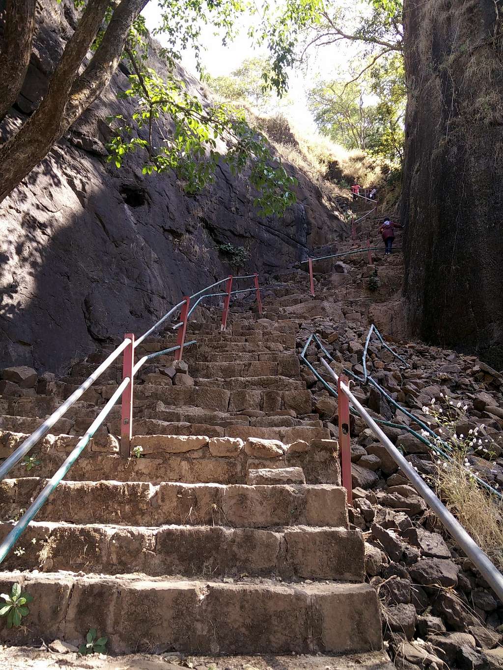 Lat part of the climb - steps