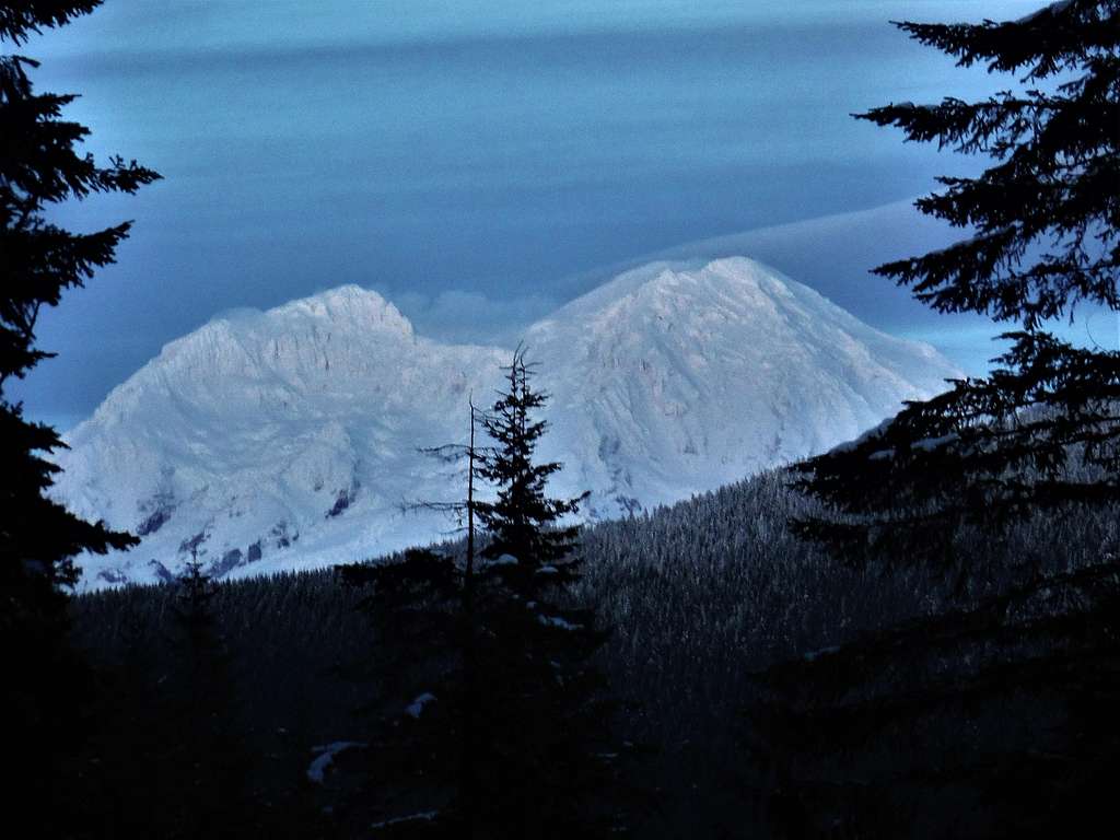 Dusk view of Rainier