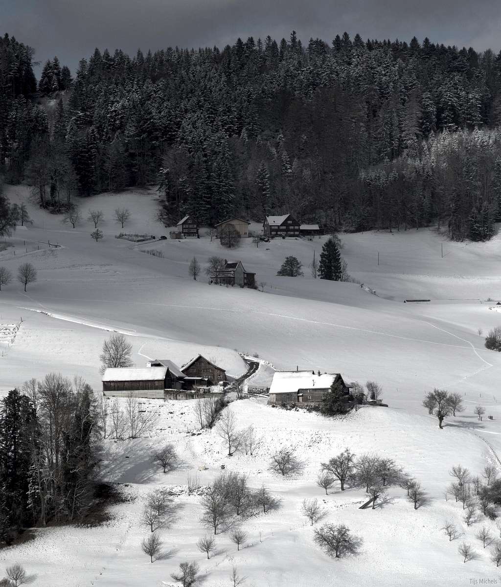 Winter in Oberegg, Switzerland