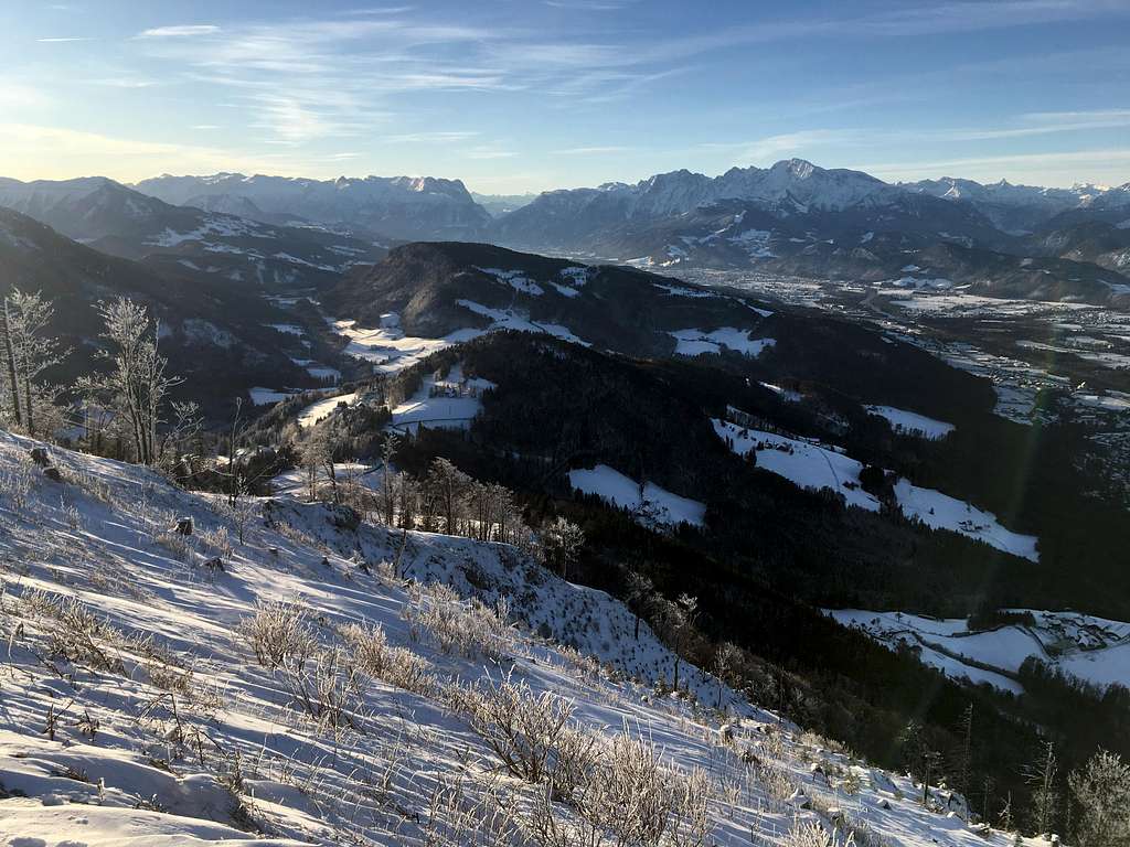 Winter view from the Gaisberg
