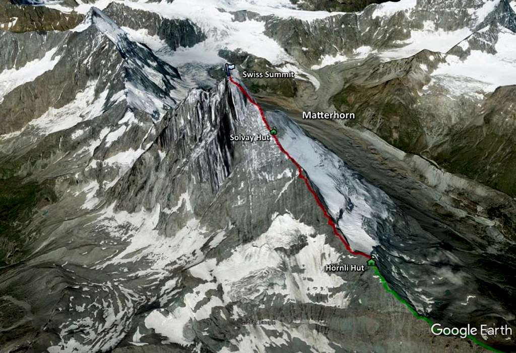 Matterhorn Hörnli Ridge Route