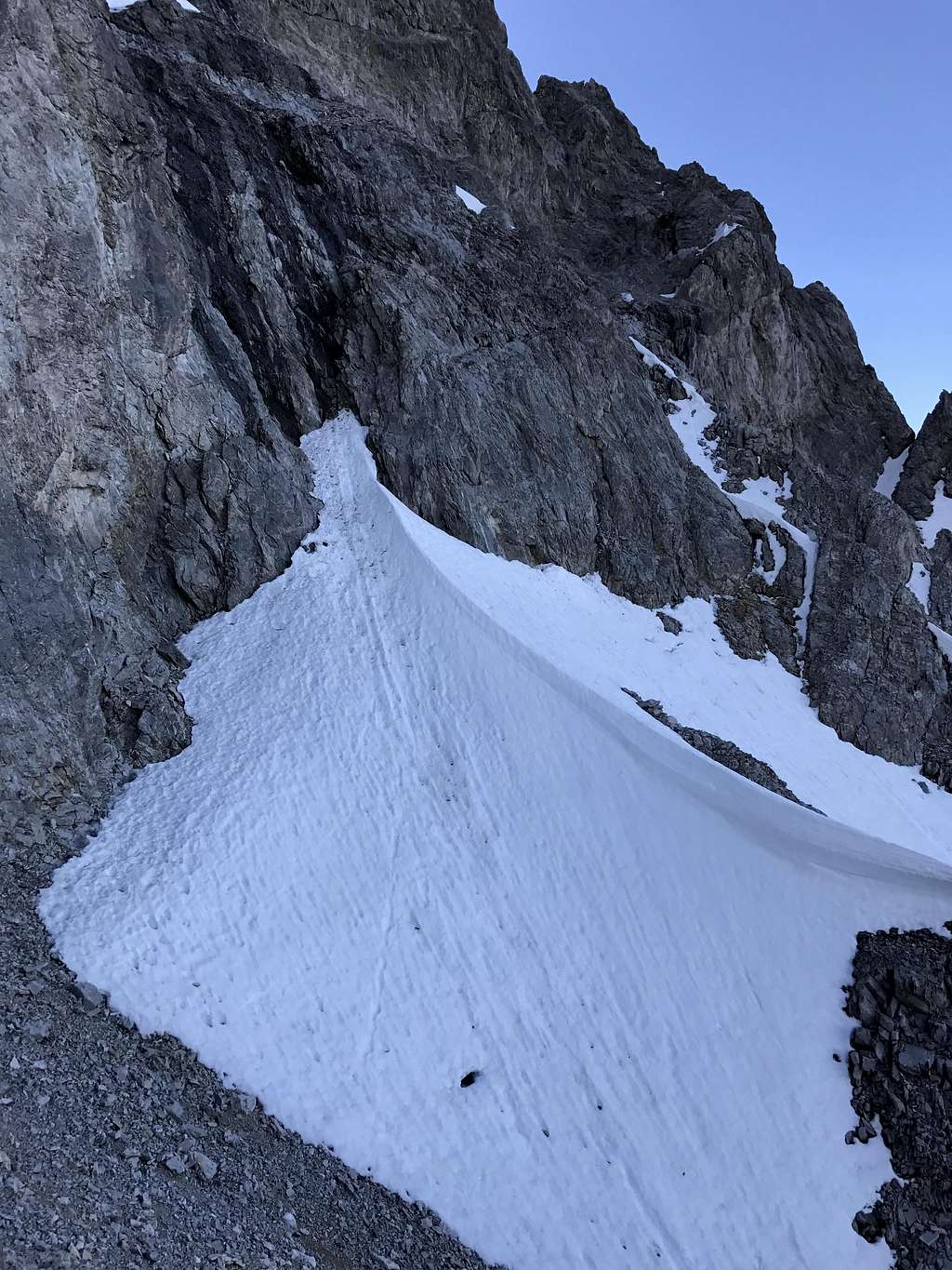 Traverse of upper West Face