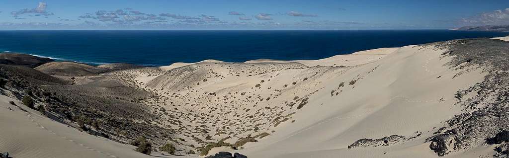 Sand dunes on El Jable