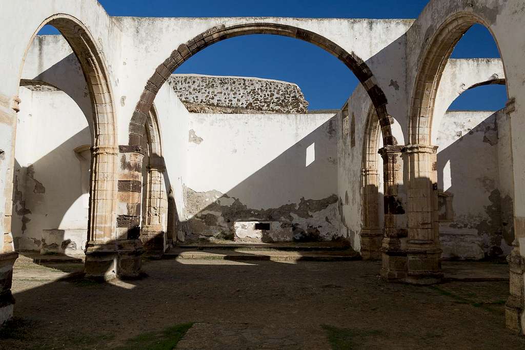Inside the ruins of Convento de San Buenaventura