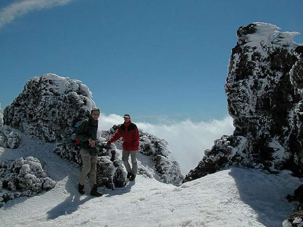 The summit of Roque de los...