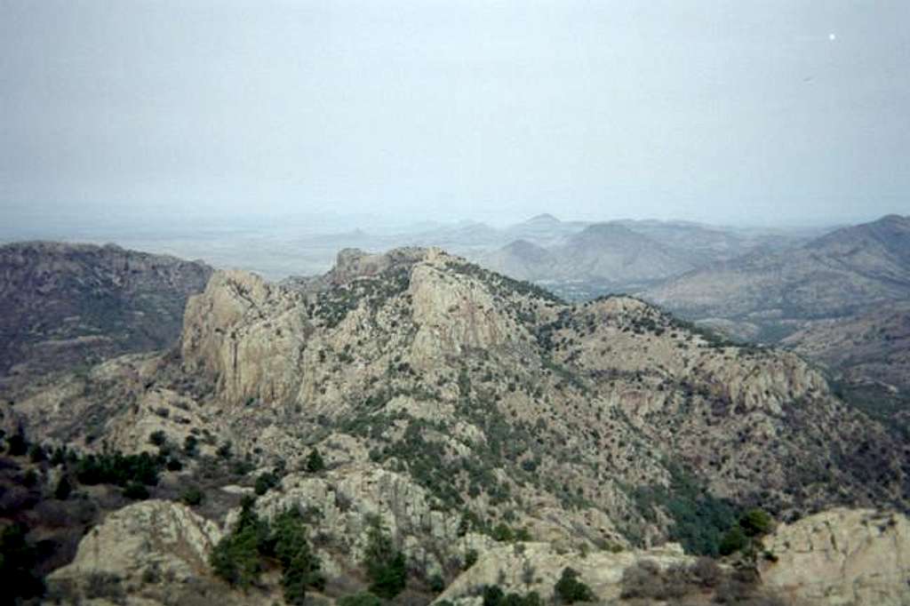 A view of the Davis Mountains...