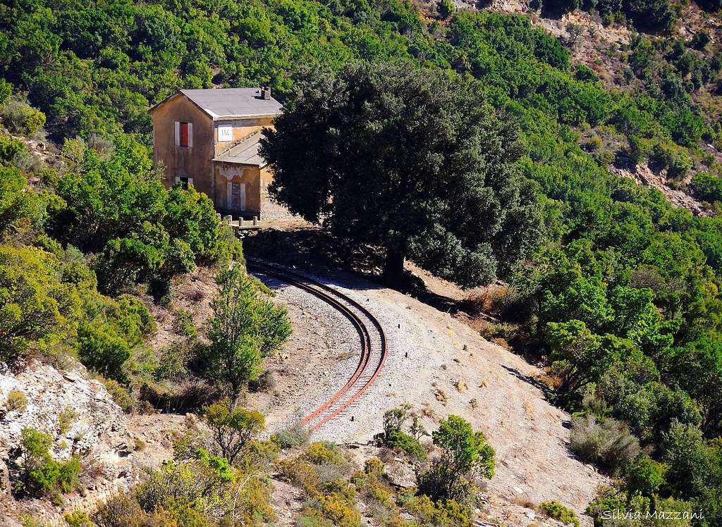 The ancient railway crossing the mountains of Ogliastra