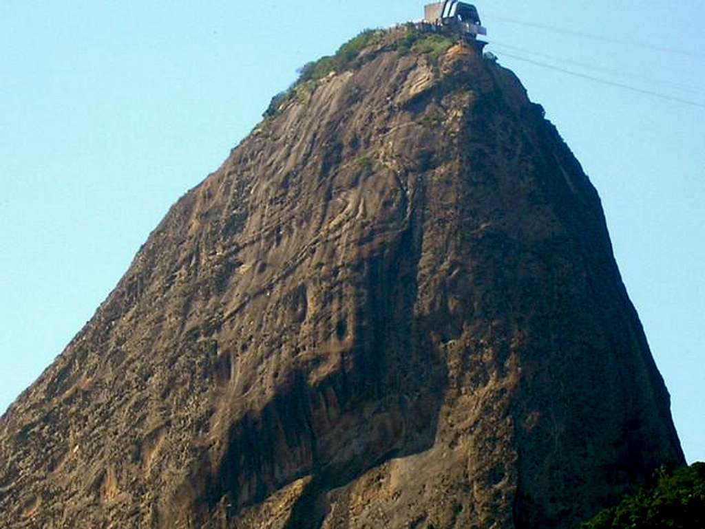 The summit of Pão de Açucar...