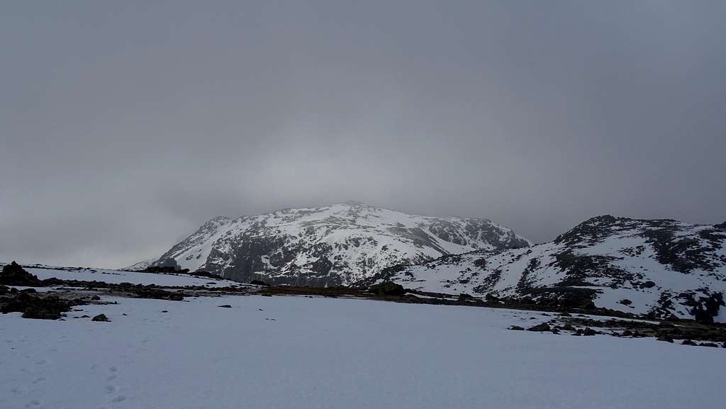 En route to Great End, looking back to Scafell Pike 2