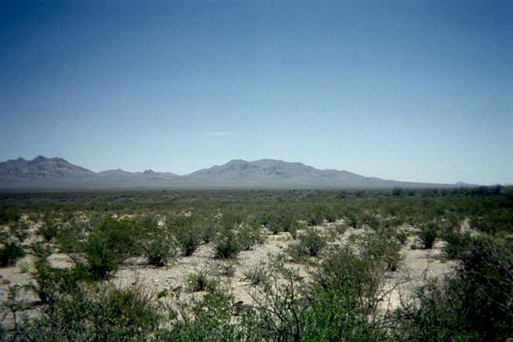 A view of the Eagle Mountains...