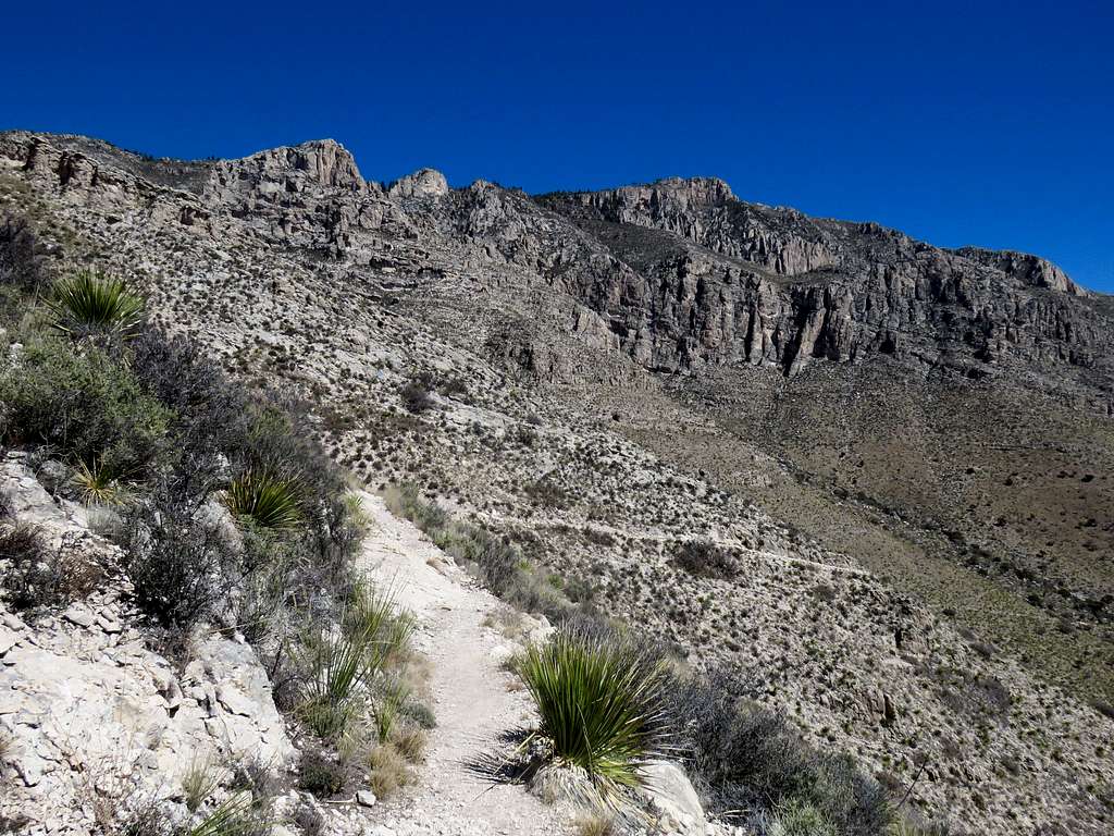 Hunter Peak from Tejas Trail