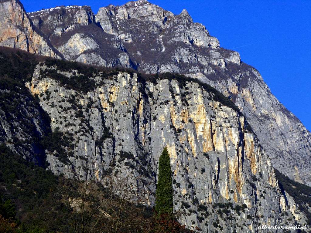 Stunning pillars on Dain di Pietramurata, Sarca Valley