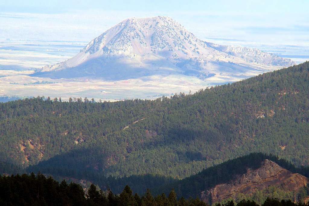 Mt. Roosevelt Telephoto View of Bear Butte