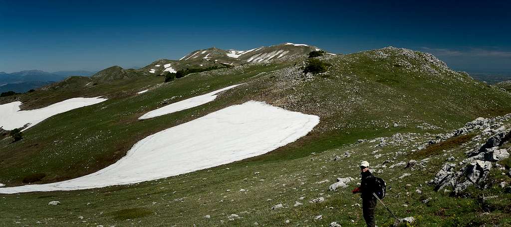 On the traverse between Monte Mileto and Monte la Mucchia