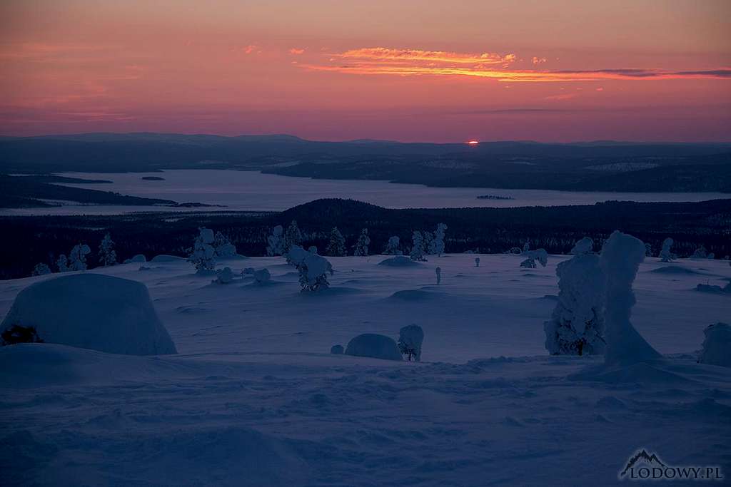 Lapland at dusk