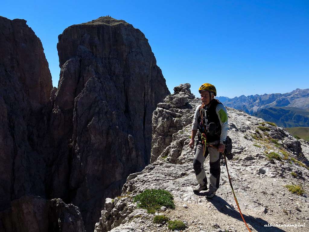 On the summit of Fourth Sella Tower