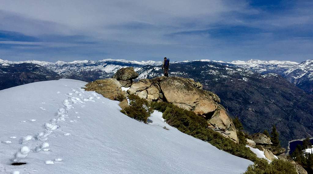 Summit in April looking east