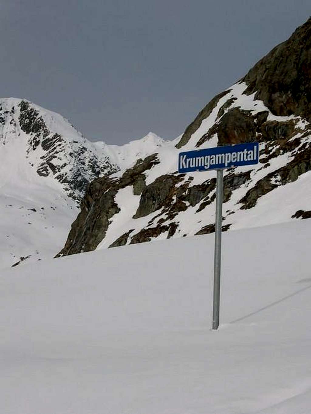 Starting point of the ski route
