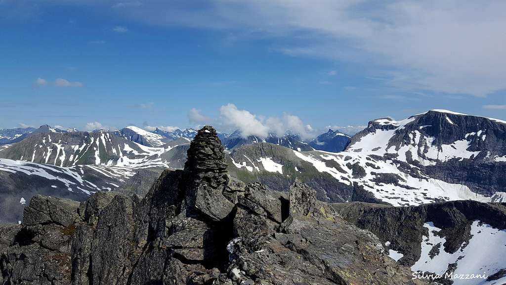 Hornindalsrokken summit cairn