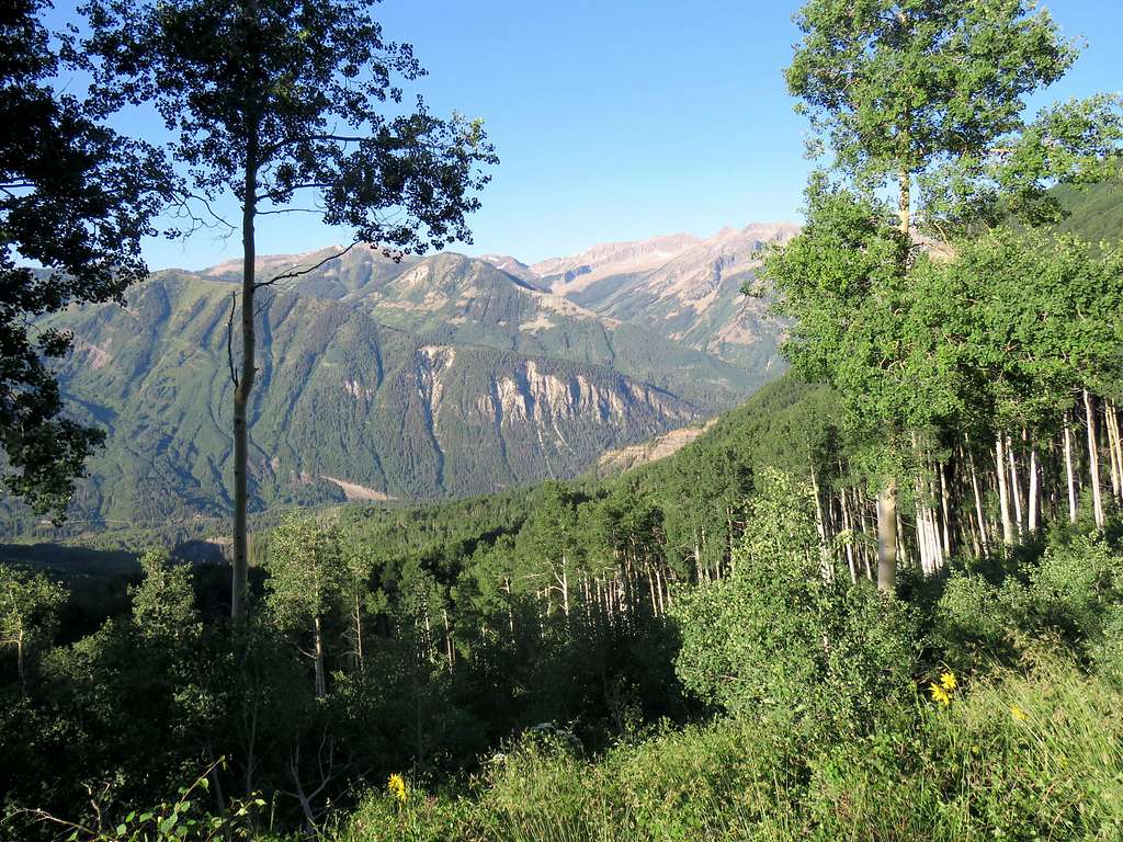 The Raggeds from top of the Aspen forest
