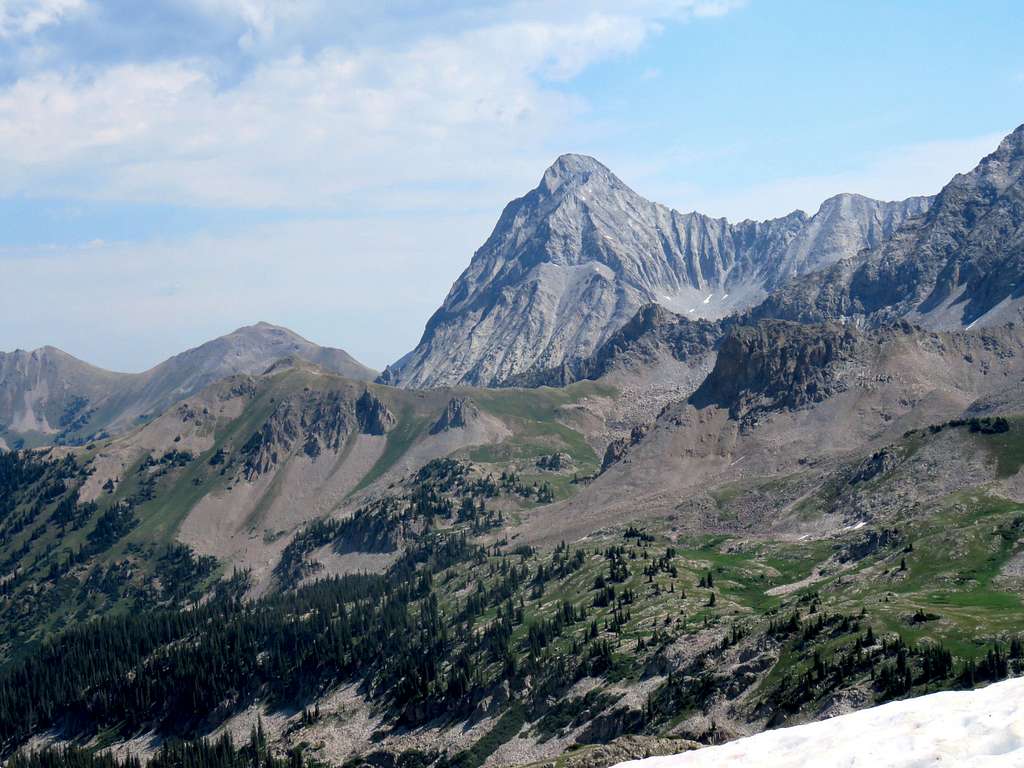 Capitol Peak from the 12240 ft saddle