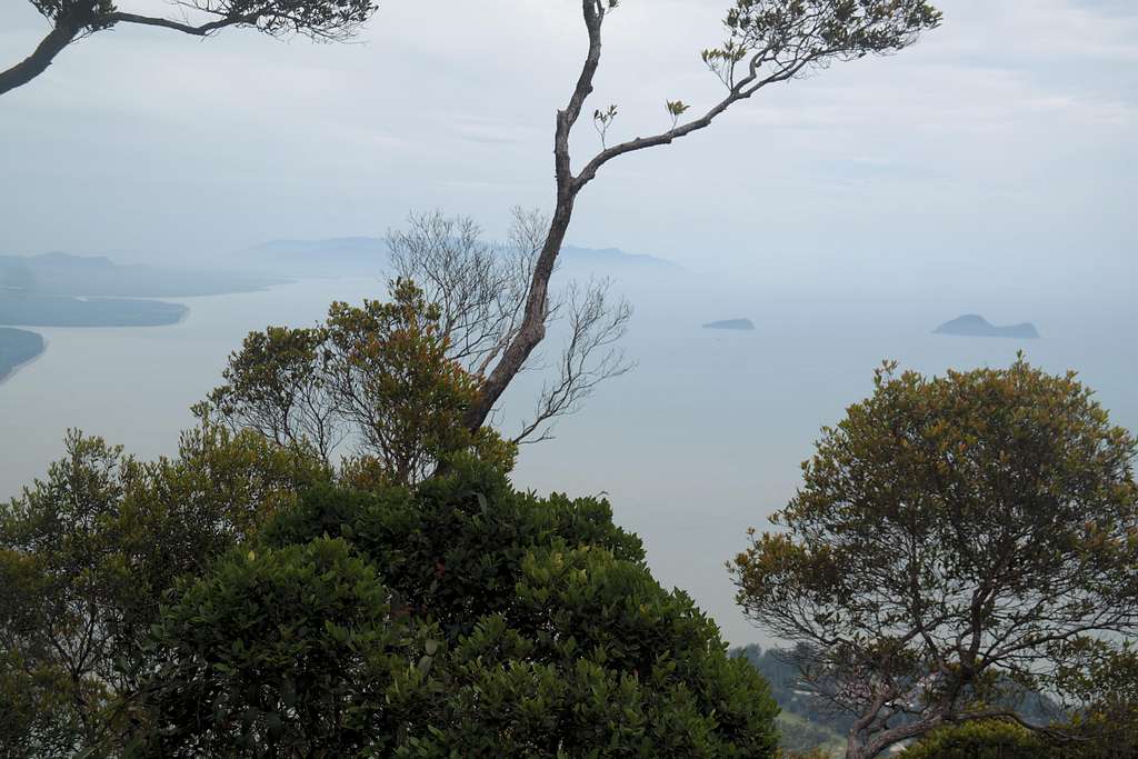 View West from Summit Region of Gunung Santubong