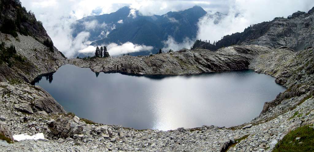 Panorama Lake on Malachite Peak north route