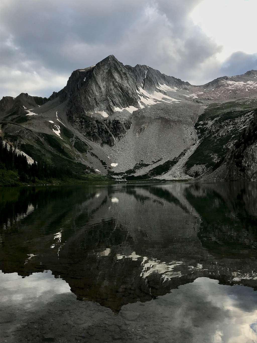 View of Hagerman Peak from Snowmass Lake