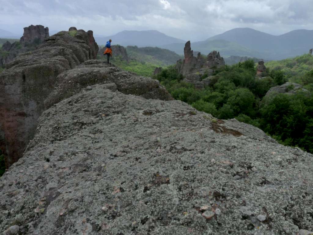 strange rock structures next to Belogradchik in Bulgaria