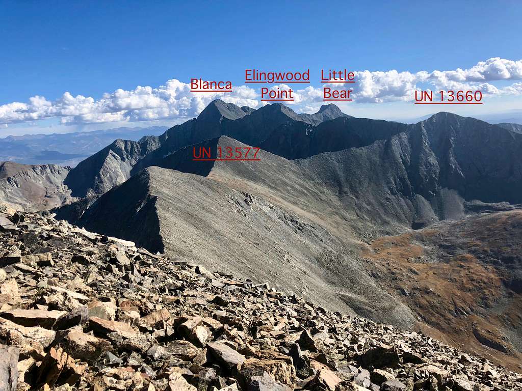 Peaks as seen from California Peak