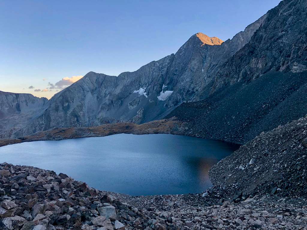 Lily Lake and north face of Blanca Peak