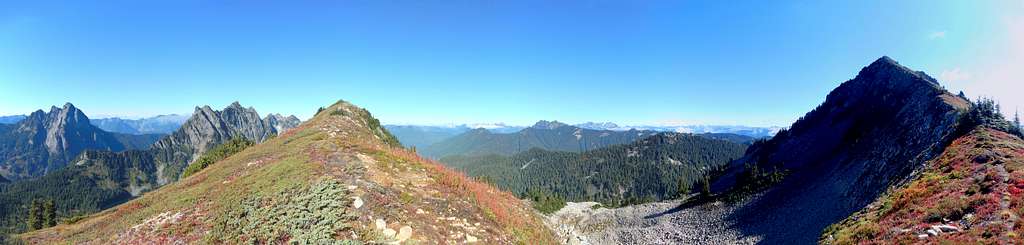 Pano from 5460' saddle enroute to Burley Mountain