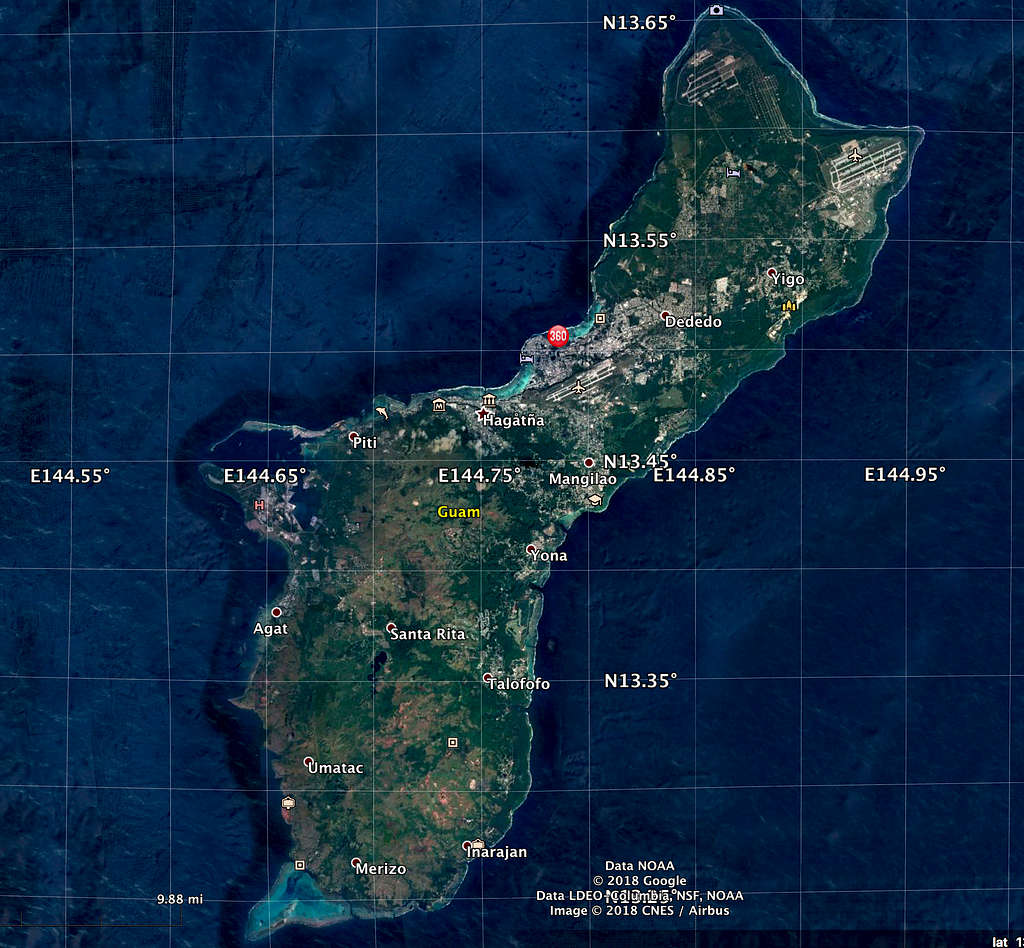 Guam overview satellite image