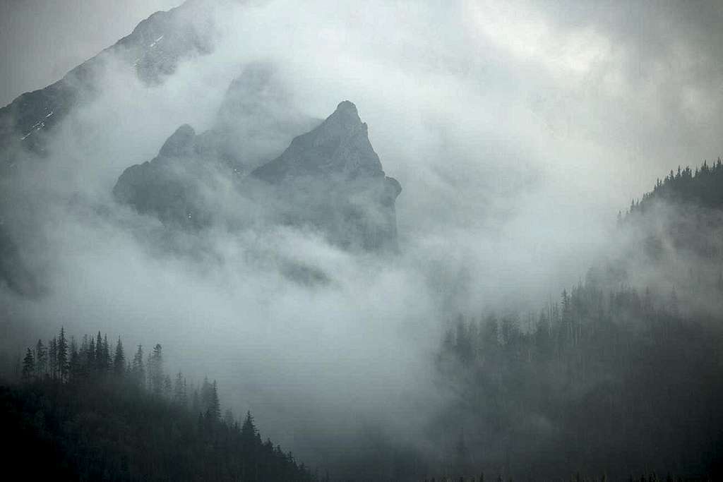 Evening mist in White Tatras