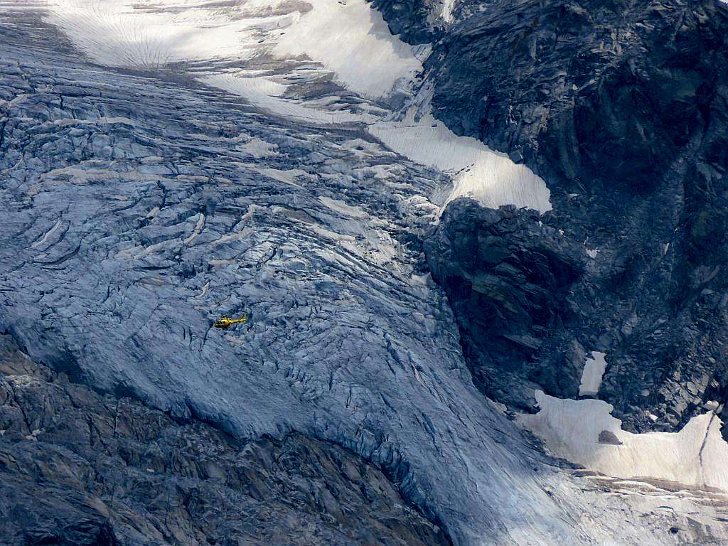 Helicopter in ice